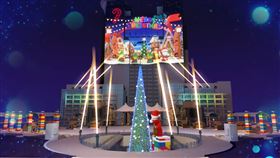 新北歡樂耶誕城大亮點！全球獨家「3D樂高雷射光雕投影」（圖／台灣樂高提供）