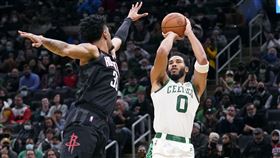 ▲守不住泰坦（Jayson Tatum），火箭慘吞15連敗。（圖／美聯社／達志影像）