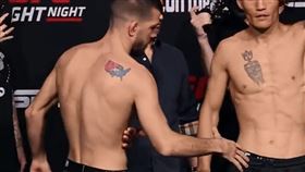 格鬥家握手遭無視！嗆內蒙選手「滾回中國」　火爆場面曝光。圖／翻攝自UFCEspanol 推特