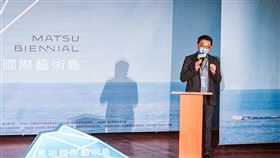 林錦昌出席馬祖國際藝術島活動記者會中華文化總會秘書長林錦昌受訪表示，馬祖文化累積的豐富度，無法透過一次性藝術活動完整呈現，必須像品酒般慢慢感受體會，長年藝術計畫因此以「島嶼釀」為題起步。圖為林錦昌110年11月21日出席馬祖國際藝術島活動記者會。中央社記者邱筠攝  110年11月23日