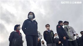 蔡英文訪大潭藻礁鄭文燦陪同（圖/記者黎冠志攝影）