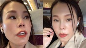 彭佳慧甜揭搭高鐵樂趣（圖／翻攝自彭佳慧臉書）