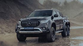 ▲賓士6輪皮卡X 350d Black Edition。（圖／翻攝Classic Youngtimers Consultancy網站）