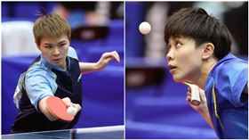 桌球世錦賽／鄭怡靜直落四過關　陳思羽逆轉晉32強（合成圖／中央社）