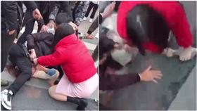  粉裙長腿妹「空手奪刀」壓制歹徒！真實身分曝光（圖／翻攝自四川新聞網）