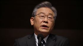 南韓民主黨總統候選人李在明，圖／路透社／達志影像