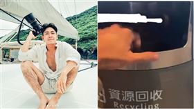 蔡傑曦丟感謝狀。圖／低卡，ｉｇ