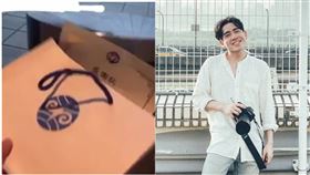 蔡傑曦丟感謝狀。圖／ｉｇ,低卡