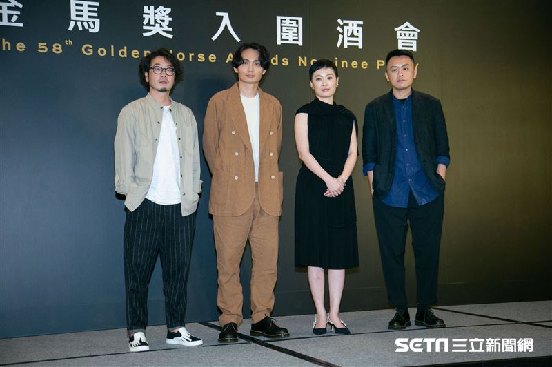 許富翔、殷振豪、阮鳳儀、任俠出席金馬入圍酒會。（圖／記者楊澍攝影）