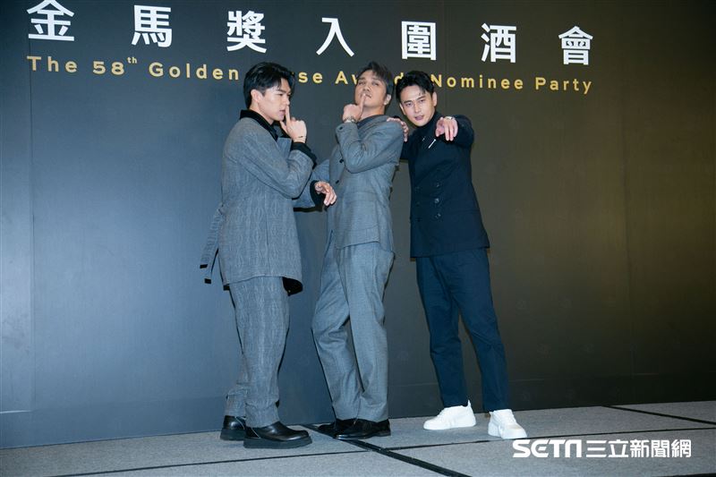 柯煒林、馬志翔、劉冠廷出席金馬入圍酒會。（圖／記者楊澍攝影）