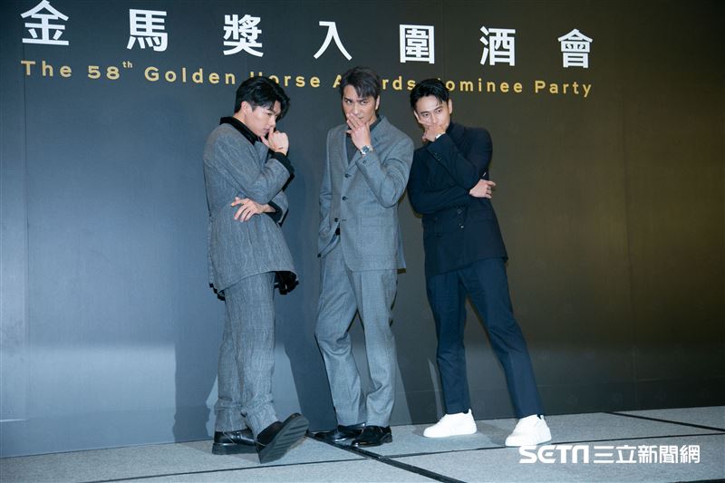 柯煒林、馬志翔、劉冠廷出席金馬入圍酒會。（圖／記者楊澍攝影）