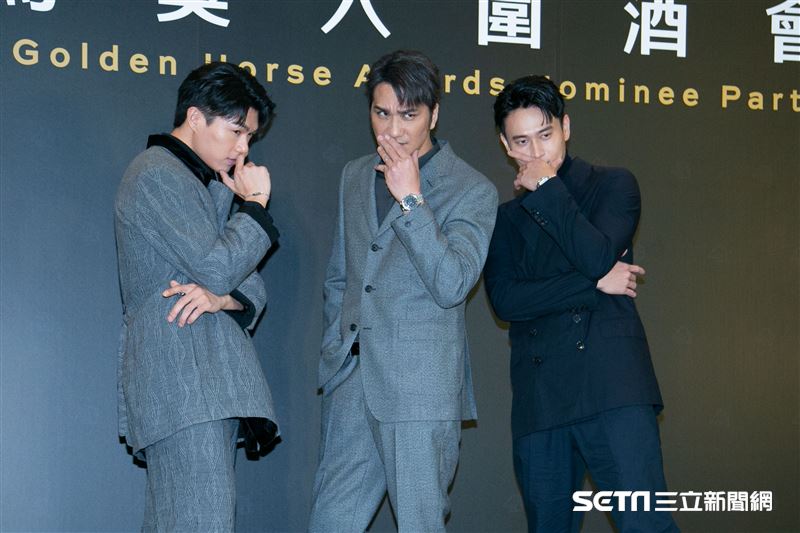 柯煒林、馬志翔、劉冠廷出席金馬入圍酒會。（圖／記者楊澍攝影）