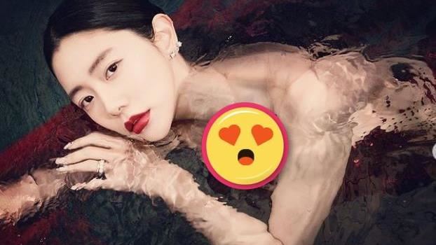 近全裸照！亞洲第一美女創意用水波遮