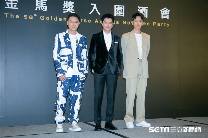 鄭人碩、邱澤、柯震東出席金馬入圍酒會。（圖／記者楊澍攝影）
