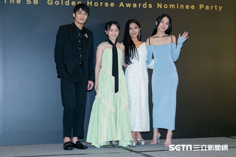 潘綱大、方郁婷、艾怡良、李沐出席金馬入圍酒會。（圖／記者楊澍攝影）