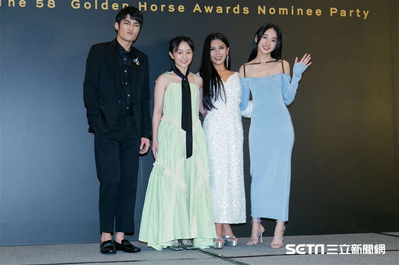 潘綱大、方郁婷、艾怡良、李沐出席金馬入圍酒會。（圖／記者楊澍攝影）