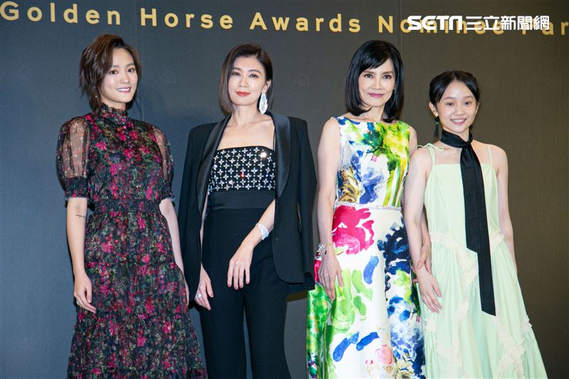 王淨、賈靜雯、陳湘琪、方郁婷出席金馬入圍酒會。（圖／記者楊澍攝影）