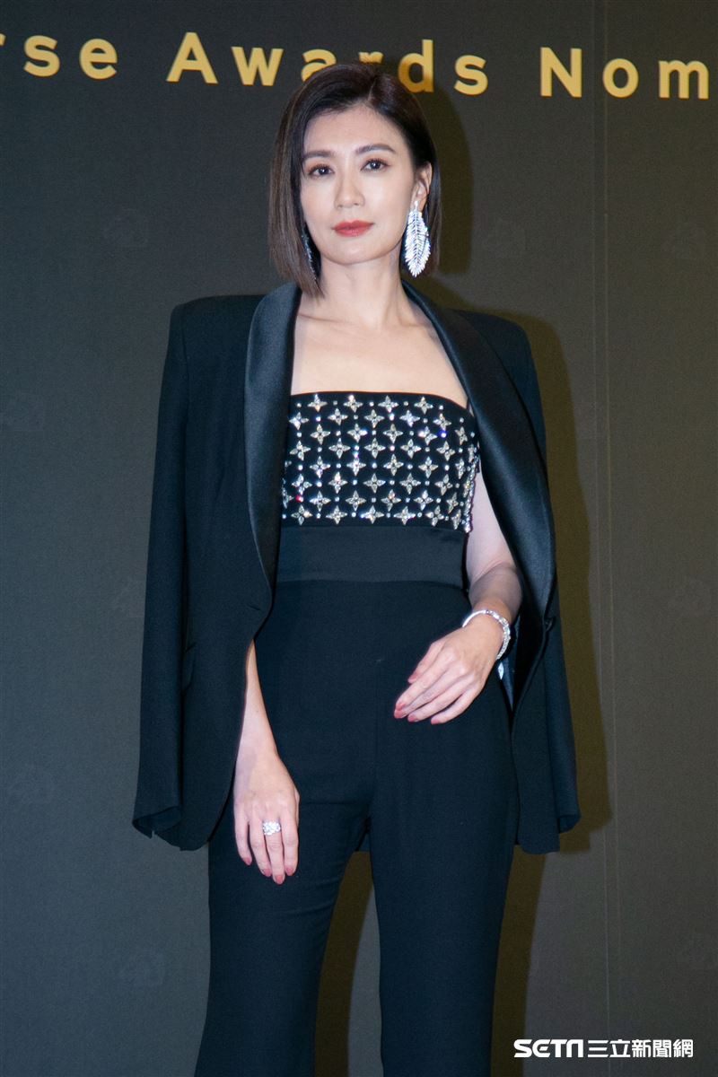 賈靜雯出席金馬入圍酒會。（圖／記者楊澍攝影）