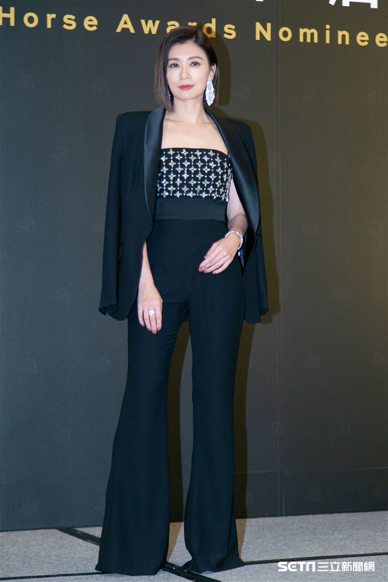 賈靜雯出席金馬入圍酒會。（圖／記者楊澍攝影）