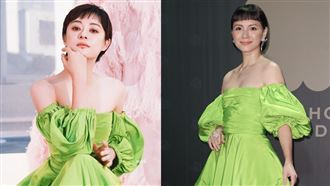 李心潔穿「綠幕」撞衫孫儷大翻車禮服