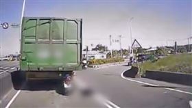 西濱,車禍,大卡車,新竹（圖／翻攝畫面）