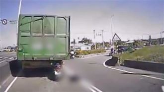 西濱騎士「正插」大卡車　噴飛亡