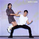 JR紀言愷、楊晴出席哈福高中超Young運動會。（記者邱榮吉/攝影）