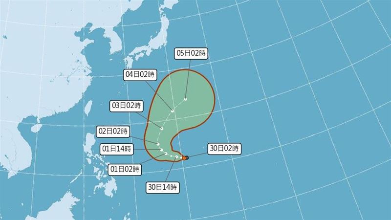 21號颱妮亞圖生成　有利冷空氣襲台