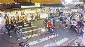 樂華夜市,對打,KO,永和,翻攝畫面