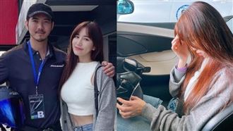 女星首坐賽車副駕　才跑一圈就不行了