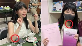 ▲高嘉瑜驚傳遭男友施暴，神隱6天後現身驚見瘀青部位。（圖／翻攝自關鍵評論、高嘉瑜臉書）

