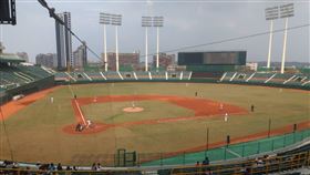 ▲培證英雄與統一獅高雄澄清湖球場交流賽。（圖／記者蕭保祥攝影）