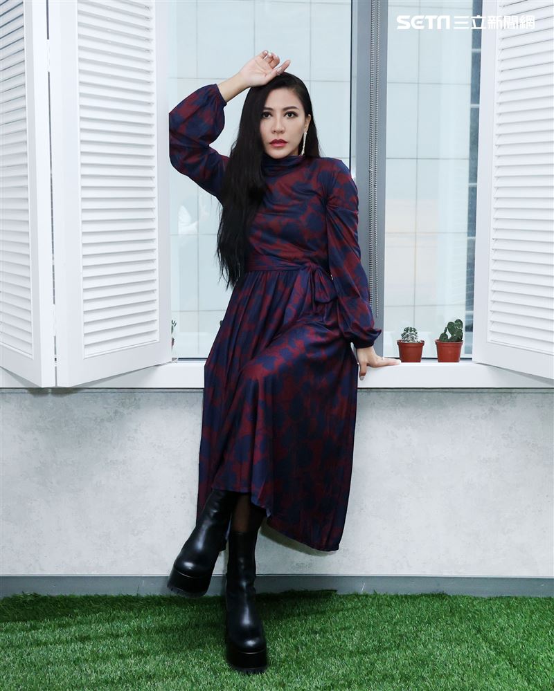 艾怡良三立新聞網專訪。（記者邱榮吉/攝影）