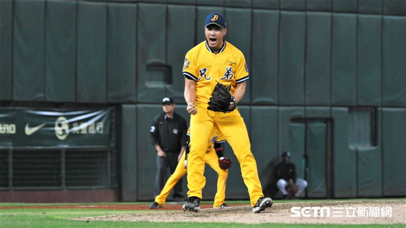 台灣大賽G3中信兄弟守護神李振昌。（圖／記者王怡翔攝影）