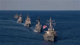 日本與美國聯手舉行「銳劍」軍演。（圖／翻攝自USSronaldreagan臉書）