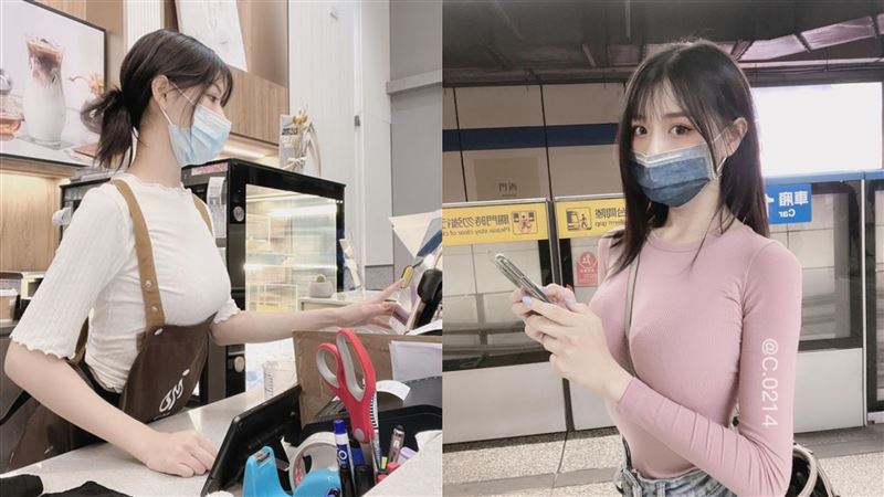 店員圍裙擠到雙球下　網紅：乾脆別穿