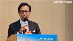 富邦金控今（1）日舉辦「2021富邦全球化講堂」，富邦集團董事長蔡明忠參加。（圖／記者戴玉翔攝影）