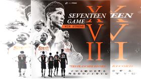 ▲太陽勝勇士，17連勝追平隊史紀錄。（圖／翻攝自太陽推特）