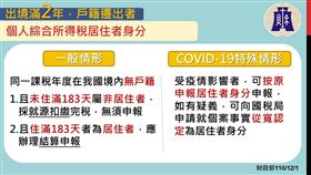 出境滿2年，戶籍遷出者一般及COVID-19特殊情形。（圖／指揮中心提供）