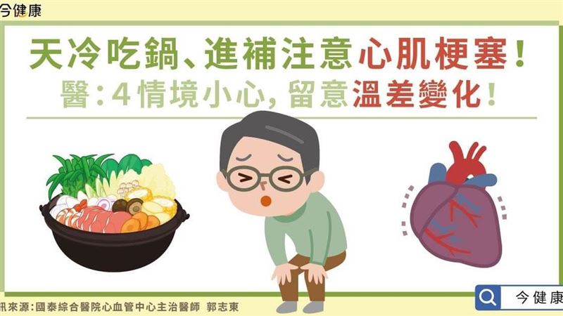 天冷吃鍋、進補注意心肌梗塞！