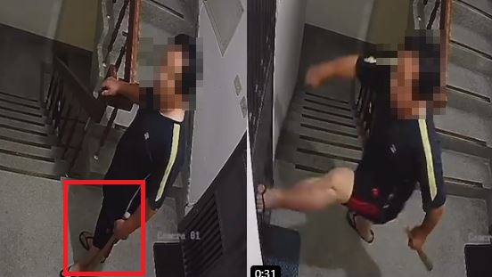 腳步聲吵到樓下！鄰拿球棒上樓踹門