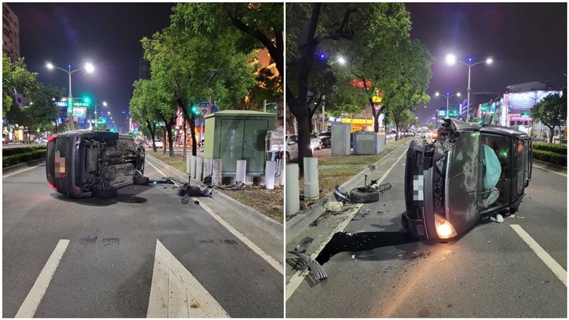 員工開車自撞翻覆　老闆到場飆：該死