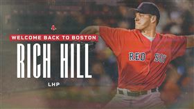 ▲希爾（Rich Hill）重返紅襪。（圖／翻攝自紅襪推特）