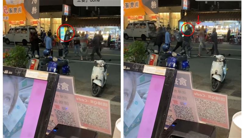 大街打醉拳　椅砸「背心男」頭碎酒瓶