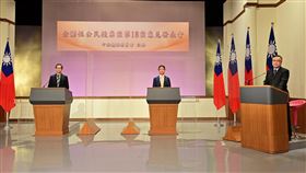 ▲反萊豬公投案辯論，蘇偉碩對決姜至剛。（圖／中選會提供）