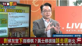 台灣韜略策進協會副理事長張宇韶在《94要客訴》調侃，藍白合推黃士修選台北市長