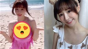 元元隨著音樂擺動，呼之欲出的美胸，讓網友全暴動了。（圖／翻攝自元元IG）