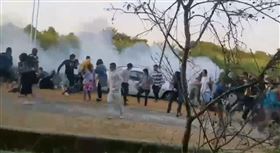 雲林，斗六，時尚賽車，失控打滑撞入人群，6人傷 (圖/民眾提供)