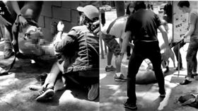 比特犬「死咬不放！」黃金獵犬斷手爆血　哀號聲不斷惹網心疼。（圖／翻攝自爆廢公社公開版）