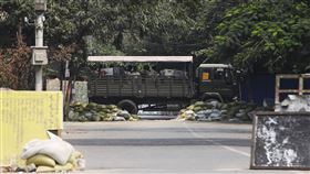 圖為今年3月緬甸安全部隊的卡車。（圖／美聯社／達志影像）